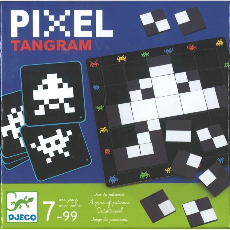 Pixel Tangram Jeu De Logique Et De Reflexion Spatiale Pour Reconstituer De Droles De Creatures Djeco Pixel Tangram Jeu De Logique Et De Reflexion Spatiale Pour Reconstituer De Droles De Creatures Djeco