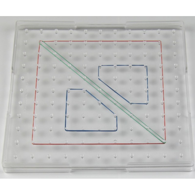 Geoplan transparent grand format - Geoboard avec 121 piquots et des ...