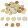 Ensemble de pièces de monnaie (euros) factices