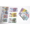 Ensemble de billets (euros) factices