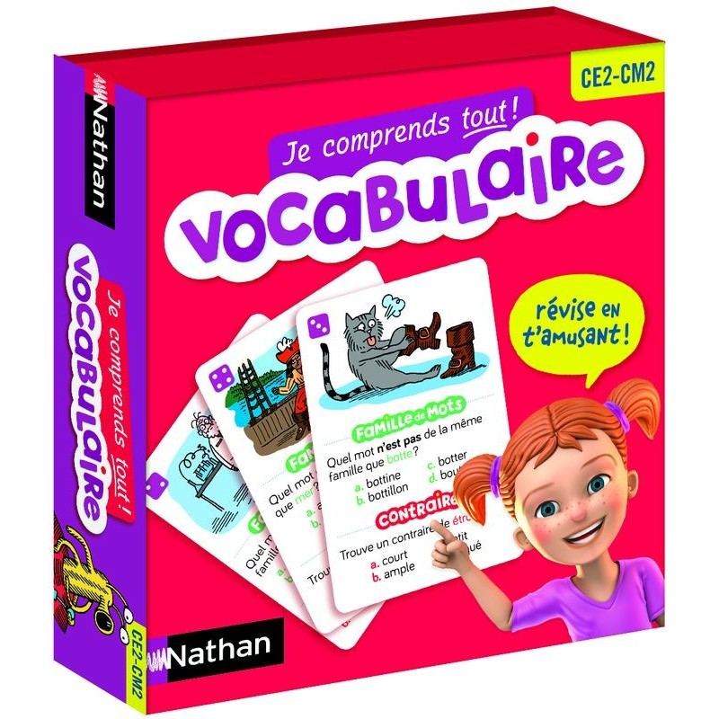 Fiche Pour Enrichir Son Vocabulaire Je comprends tout ! Vocabulaire - Jeu de questions NATHAN pour enrichir
