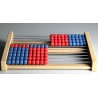 Boulier 100 perles bleu/rouge