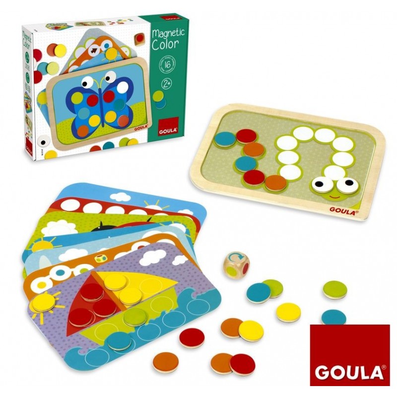 Magnetic Color Jeu Magnetique Goula Pour Creer Completer Des Images Avec Des Jetons De Couleurs Et Faire Des Jeux De Parcours
