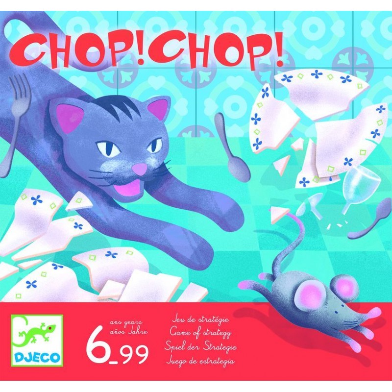 Chop Chop Premier Jeu De Strategie Magnifique Quand Les Souris Sont Ici Le Chat Les Poursuit Djeco