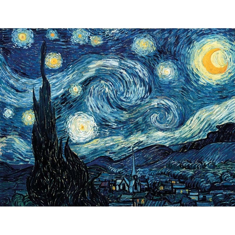 Details about  / Nuit Etoilee Starry Night by Vincent Van Gogh  Mini Puzzle