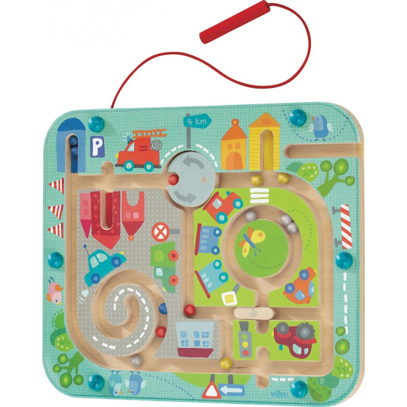 Montessori Alphabet magnétique labyrinthe lettre Puzzle cadeaux pour enfants Parking Puzzles pour enfants d'âge préscolaire filles garçons enfants  26