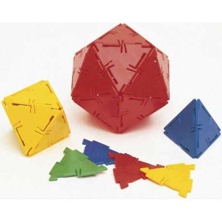 Set 100 triangles équilatéraux Polydron Set 100 triangles équilatéraux Polydron