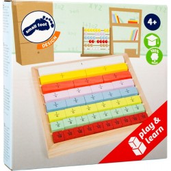 Set de fractions linéaires en bois