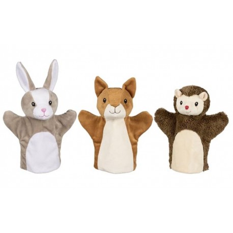 Marionnettes lapin, écureuil, hérisson Marionnettes lapin, écureuil, hérisson