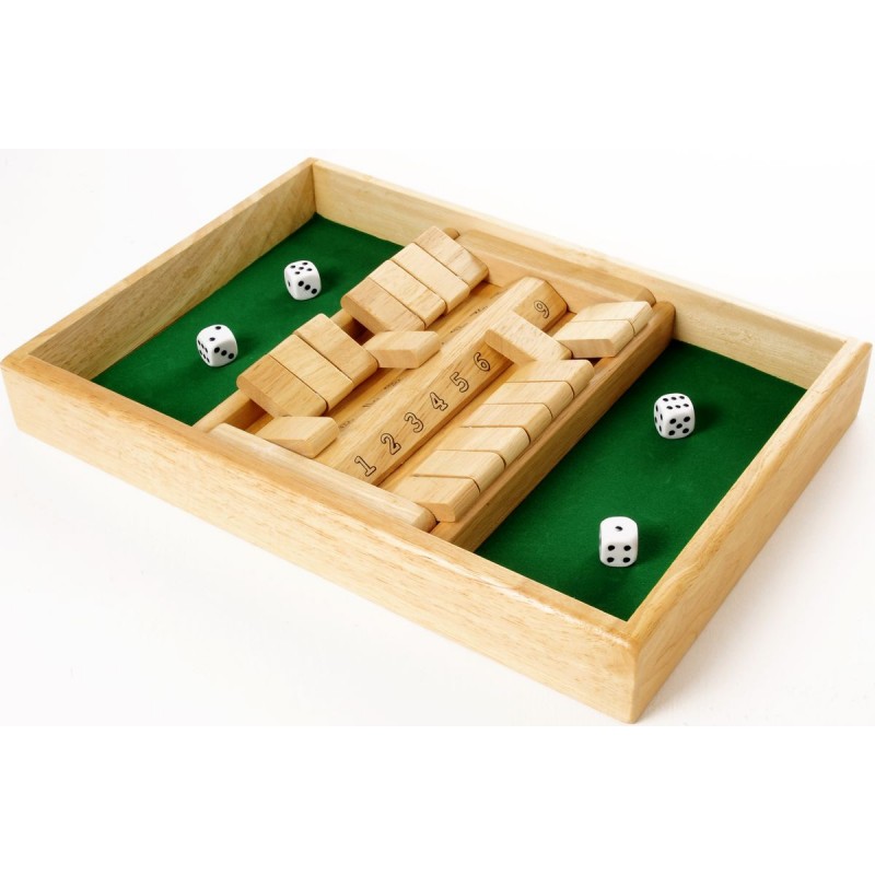 Fermez la boîte double - Jeu de dés et de calcul mental Shut the box Longfield Games