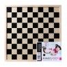 Plateau d'échecs et de dames en bois