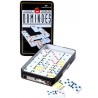 Dominos 1 à 6 dans une boîte en fer