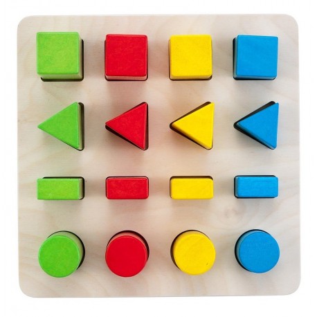 Formes Géométriques à Encastrer Géométrie Montessori Matériel pédagogique Bois 