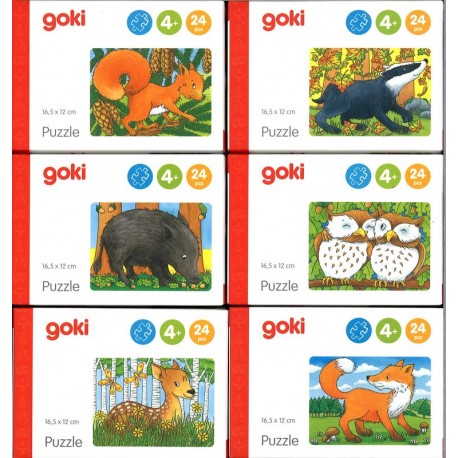Lot de 6 mini puzzles Lot de 6 mini puzzles