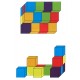 Cubes d'activité en bois coloré