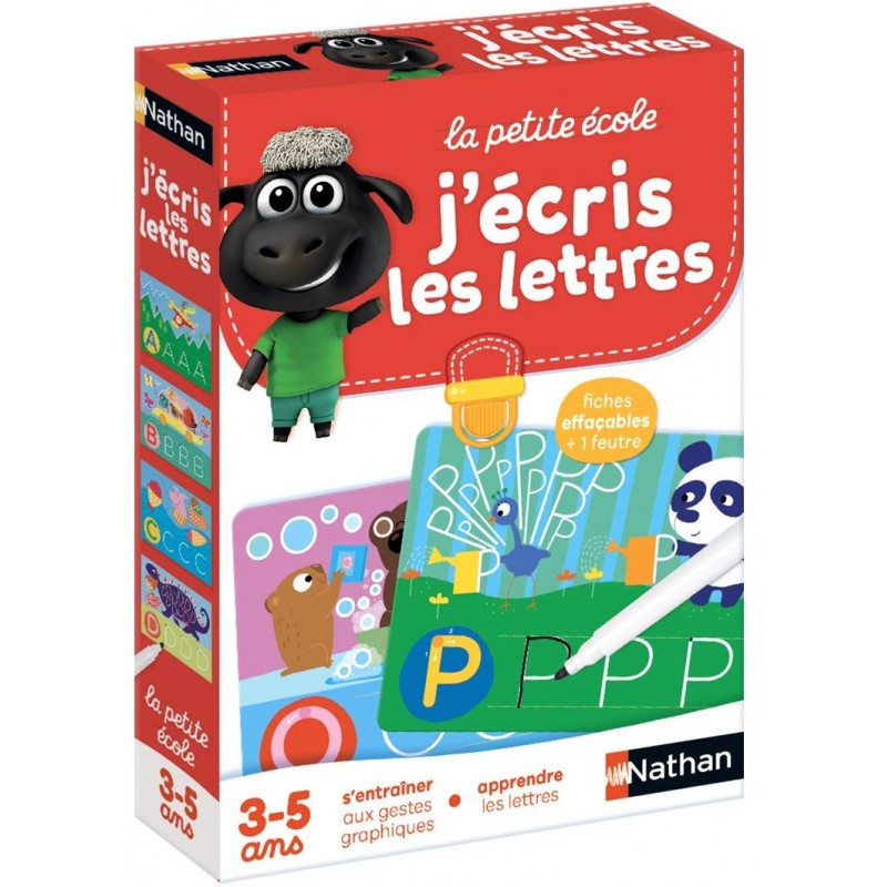 j écris les lettres