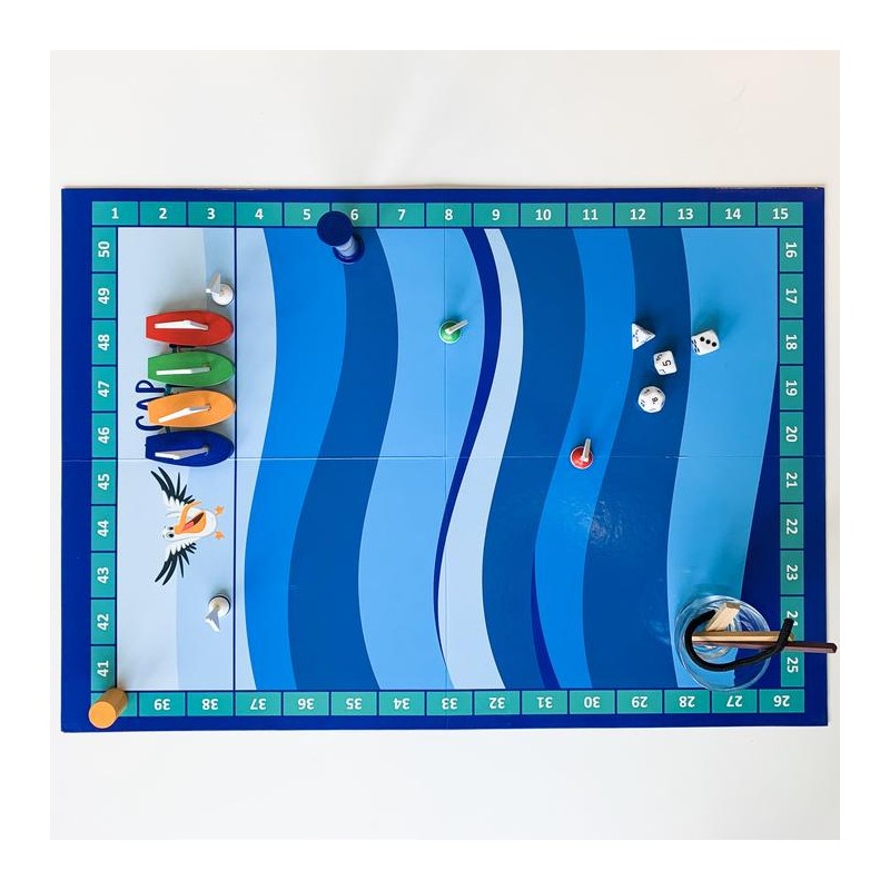 Un jeu en forme de régate, mêlant calculs, tactique et rapidité.