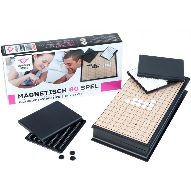 Alomejor – Plateau De Jeu Go Magnétique – Pliable Avec Pierres Aimantées – Jeu De Stratégie Traditionnel – Voyage Et éducation