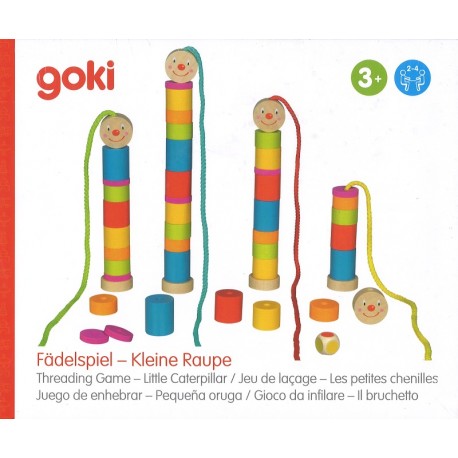 Jeu de laçage Les petites chenilles Jeu de laçage Les petites chenilles