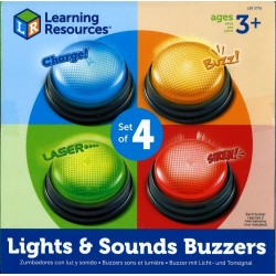 Lot de 4 buzzers sons et lumières