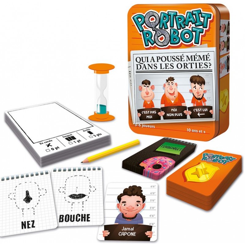 Portrait Robot Jeu De Cooperation De Dessin Et D Enquete Cocktail Games