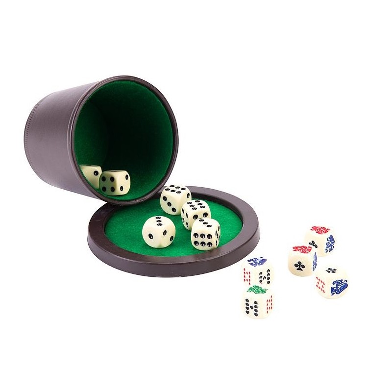 Cayro - 212 - Jeu De Dés - Poker Menteur, Cranberry