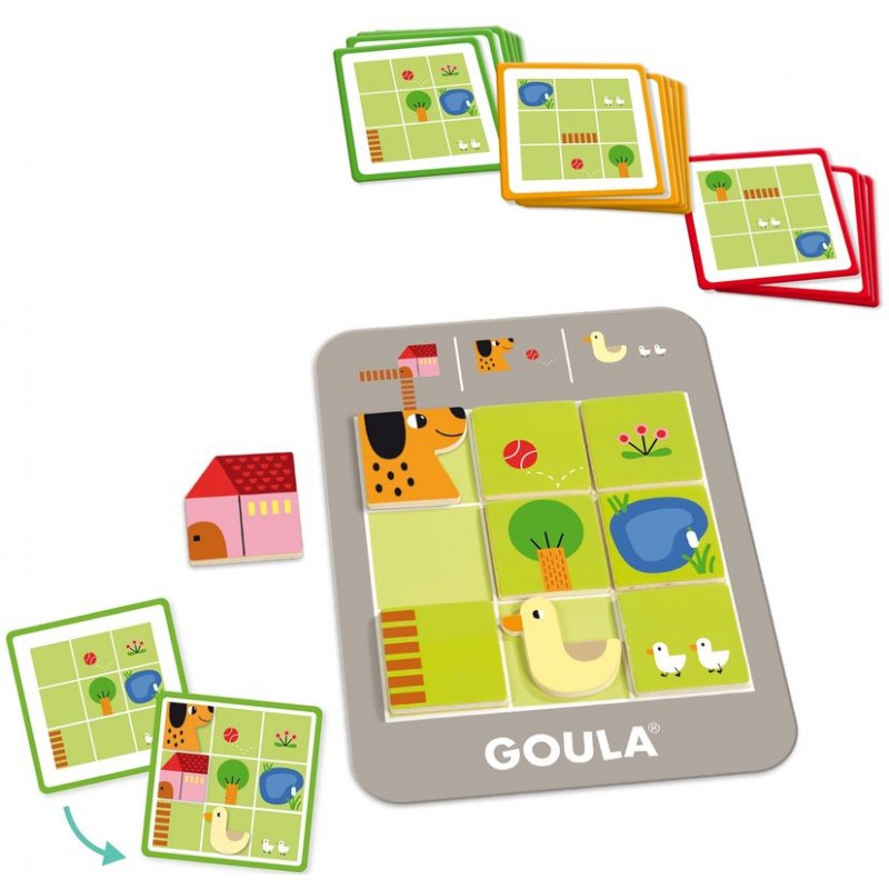 Logic Farm Goula - Jeu de logique et de placement pour les plus jeunes.