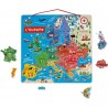 Carte d'Europe magnétique