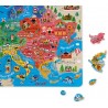 Carte d'Europe magnétique