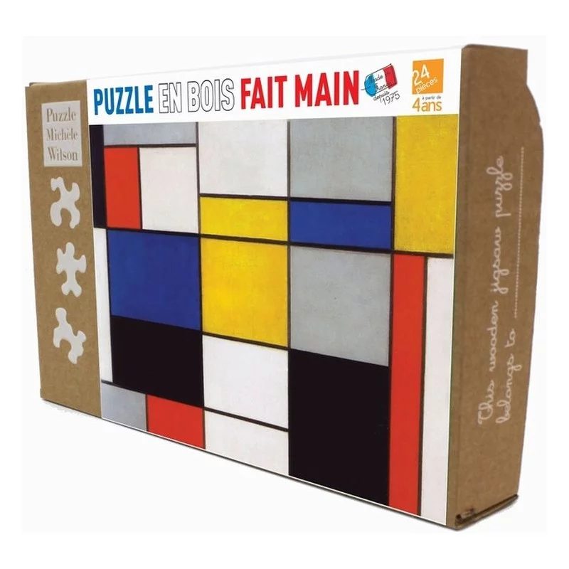 Puzzle Composition 1,2,3 de Mondrian