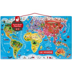 Puzzle monde magnétique