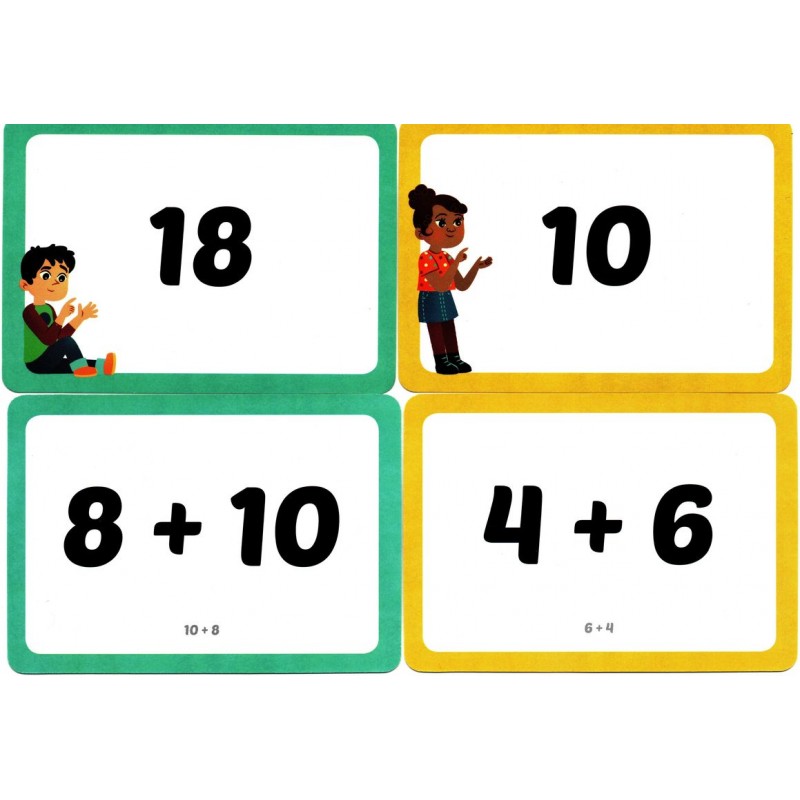 Défis additions et soustractions - AUZOU -100 cartes et 6 règles pour comprendre, mémoriser et s'entraîner.