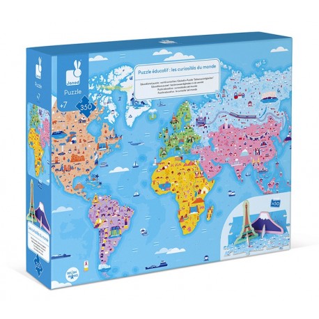 Puzzle éducatif géant Curiosités du Monde Puzzle éducatif géant Curiosités du Monde