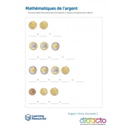 Mathématiques avec des euros - Fiche pédagogique