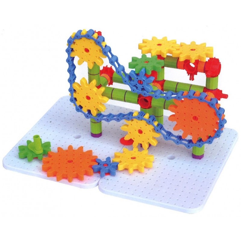 Engrenages 170 Pieces Jeu De Construction Et D Engrenage En 3d Avec Des Chaines