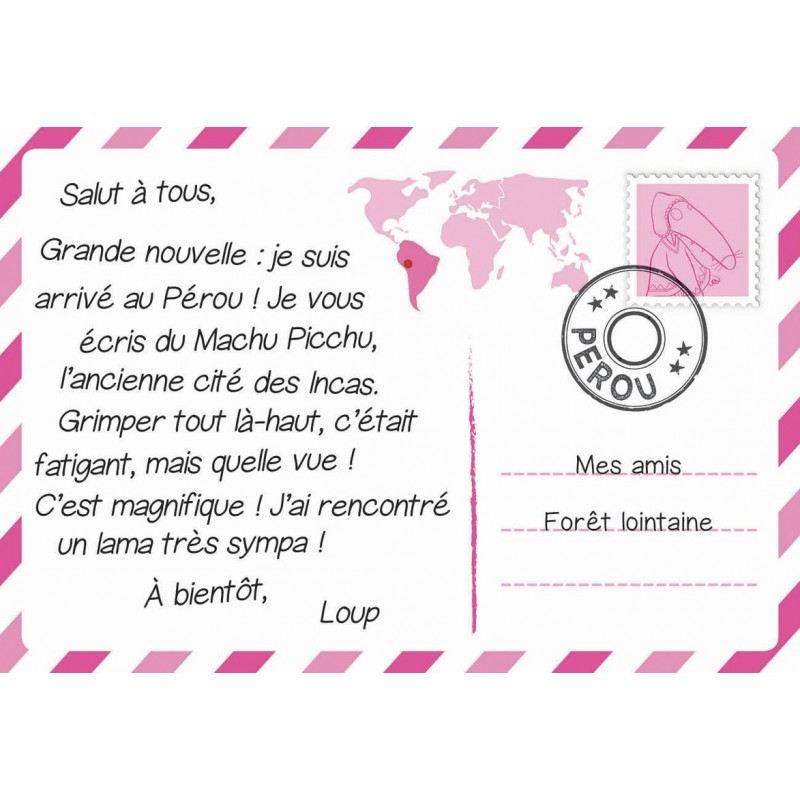 Le Tour Du Monde De Loup Jeu De Plateau Auzou Pour Aider Loup A Poster Ses Cartes Postales Pendant Son Tour Du Monde