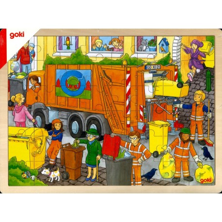Puzzle camion poubelle Puzzle camion poubelle
