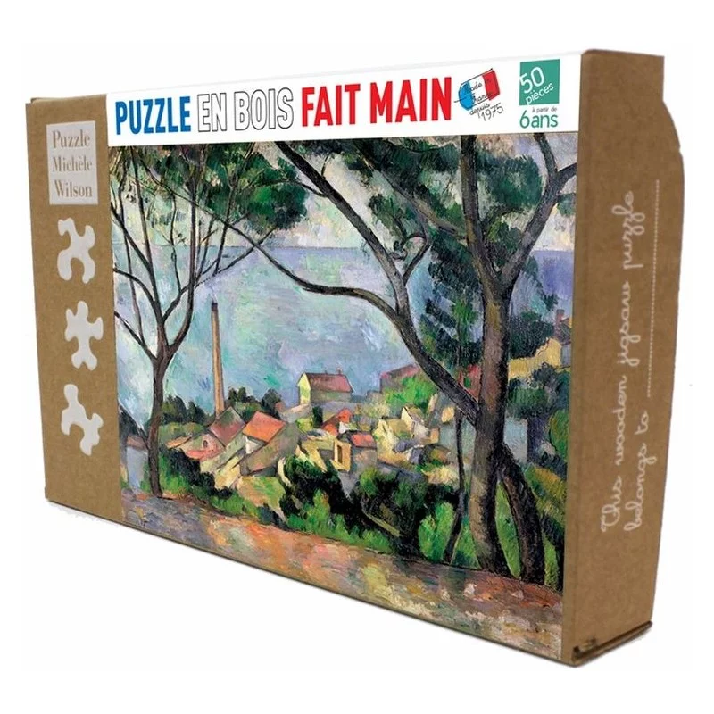 Puzzle Vue sur l'Estaque de Cezanne