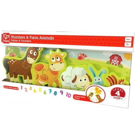 Puzzle Numbers & Farm Animals Puzzle Numbers & Farm Animals