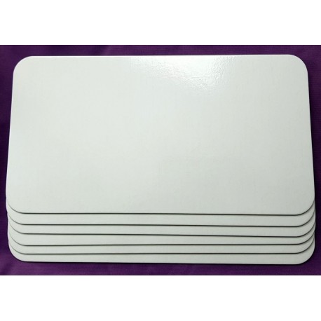 Lot de 6 ardoises blanches Lot de 6 ardoises blanches