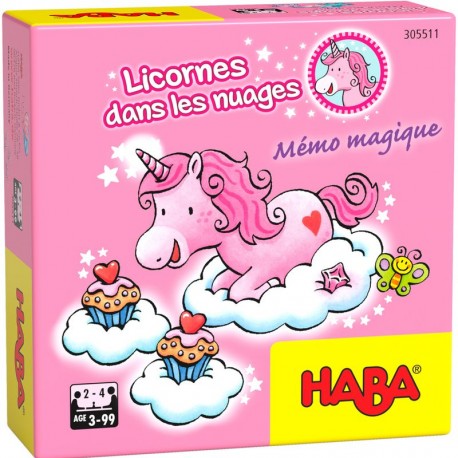 Licornes dans les nuages – Mémo magique Licornes dans les nuages – Mémo magique