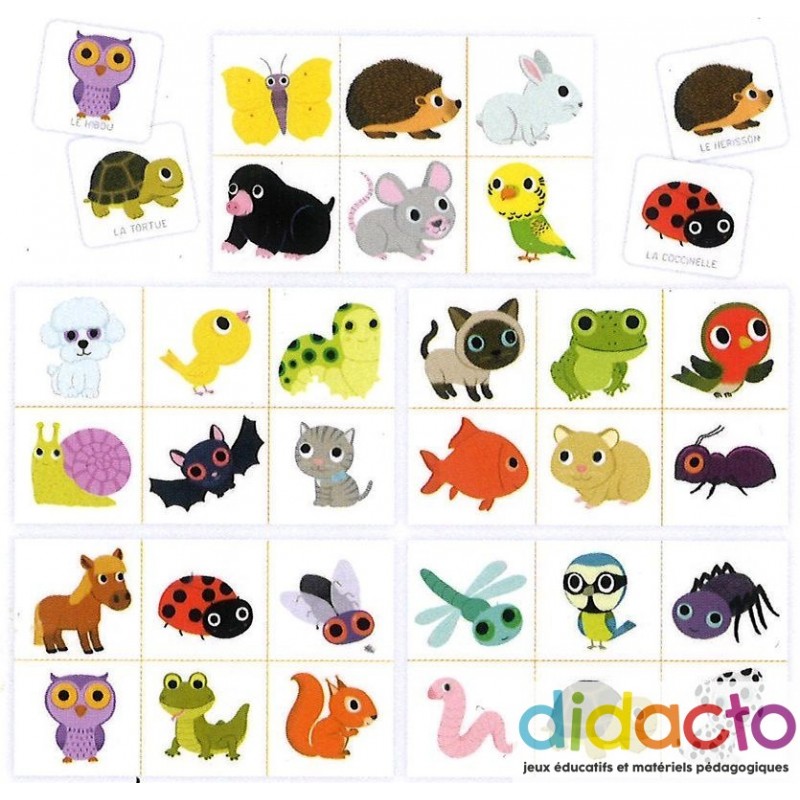 Mon Premier Loto Animaux Familiers Nathan Jeu D Association Pour Initier Les Enfants Aux Jeux De Societe