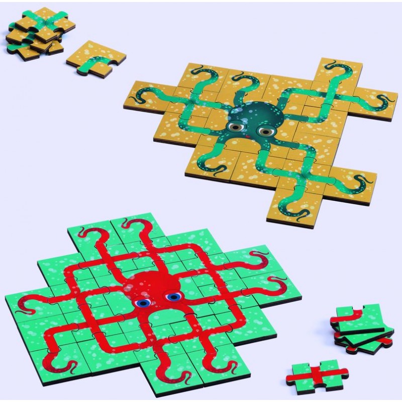 Guzzle - Jeu de bataille de puzzles - Djeco