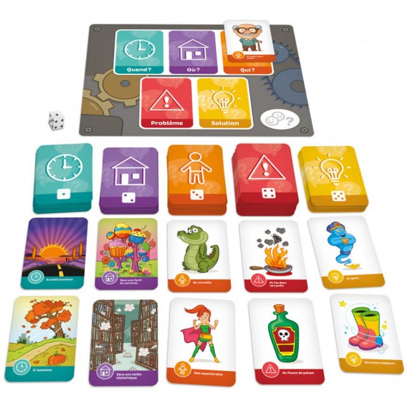 Histoire de raconter - Placote - Jeu de langage modulable pour créer des histoires.
