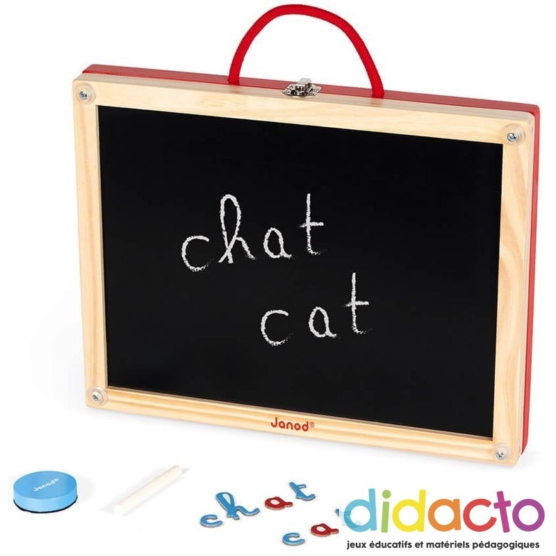Lettres Magnétiques Janod 52 Pièces - Alphabet Apprentissage Enfant Dès 3 Ans | Bois Coloré