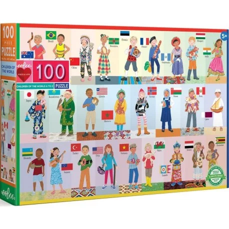 Puzzle Enfants du monde (100 pièces)