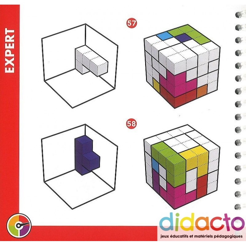 Cubiq - Smart Games - Jeu de logique en 3D pour jouer seul ou à deux.
