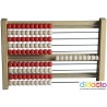 Boulier 100 perles rouge/blanc