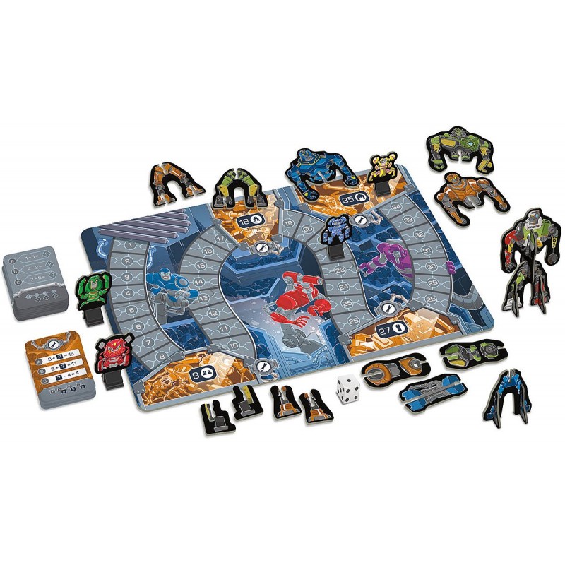 Jeu de calcul mental autour des additions et des soustractions avec les nombres de 0 à 20 pour construire des robots!