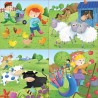 Animaux de la ferme - 4 puzzles progressifs